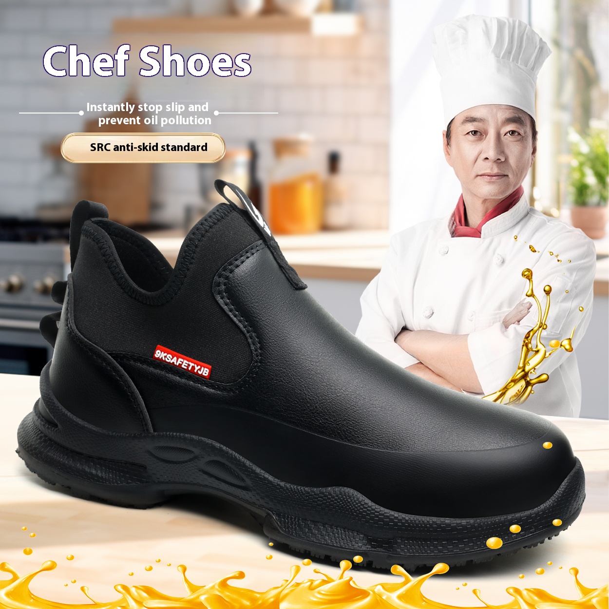 Men'S Shoes Water Resistant - Shevalues ผู้ชาย Eva Clogs ผู้ชายรองเท้าเชฟลื่นรองเท้าทํางานรองเท้ากันน้ํากันน้ําและสวมใส่รองเท้ายาง