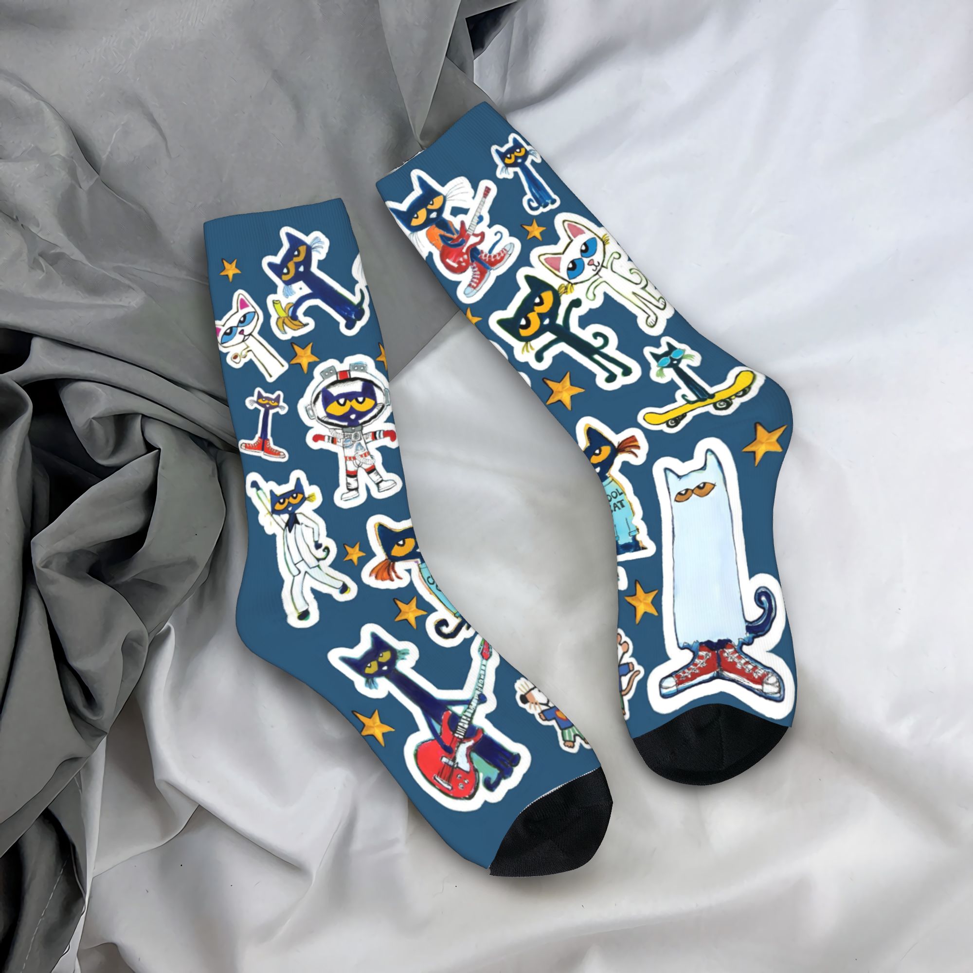 Men'S Shoes For Crews - ถุงเท้า Pete The Cat I Love