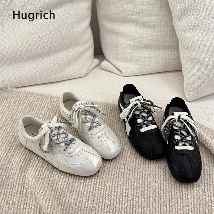 Casual Sneaker Low - รองเท้าผ้าใบหุ้มข้อต่ำสไตล์วินเทจสำหรับผู้หญิง ดีไซน์คลาสสิกแบบเยอรมัน พร้อมเชือกรองเท้าสองสี สำหรับใส่ลำลองในชีวิตประจำวัน