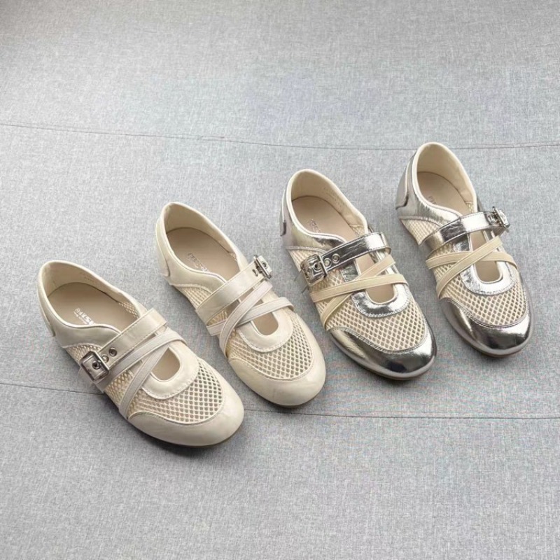 Casual Sneaker Low - รองเท้าผ้าใบแบบสานรุ่นใหม่ 2026 สำหรับฤดูใบไม้ผลิและฤดูร้อน พร้อมหัวเข็มขัด กันลื่น สวมใส่สบาย