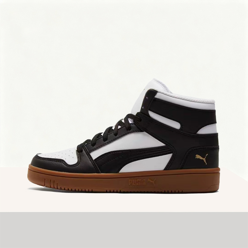 Men'S Shoes Puma Sneakers - พูม่า รีบาวด์ จอย เรโทร มินิมิลลิสต์รองเท้าผ้าใบหุ้มข้อกลางที่ทนทานและกันลื่น (สำหรับทุกเพศ)
