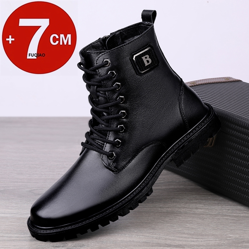รองเท้าบูทหนังแท้ผู้ชาย บุขนอุ - Men'S Shoes Qn บทวิจารณ์และราคา