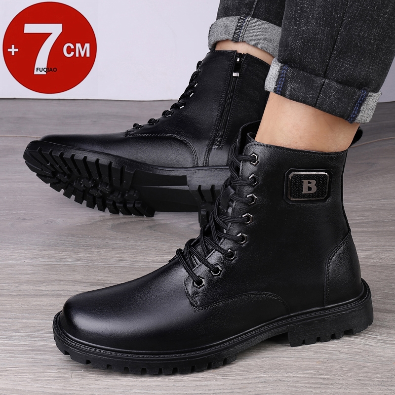 รองเท้าบูทหนังแท้ผู้ชาย บุขนอุ - Men'S Shoes Qn บทวิจารณ์และราคา
