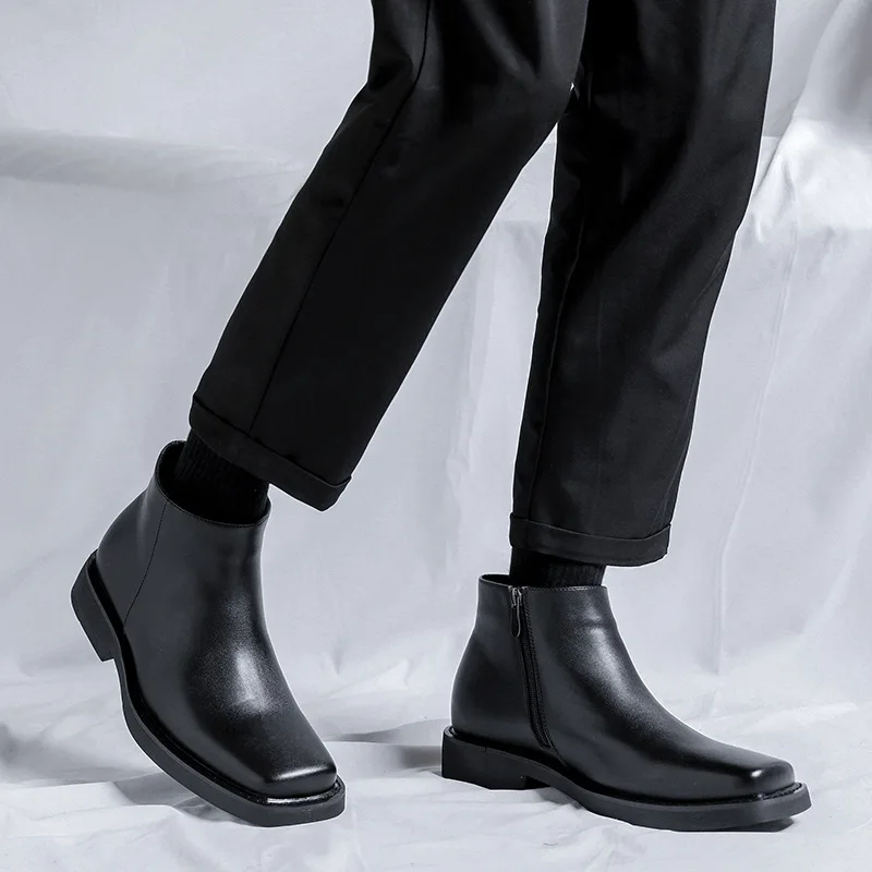 สีดําใหม่แฟชั่นผู้ชายรองเท้าหน - Men'S Shoes Qn บทวิจารณ์และราคา