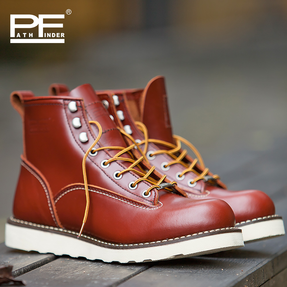 รองเท้าบูททำงานหนังแท้สำหรับผู - Work Boot Steel Toe บทวิจารณ์และราคา