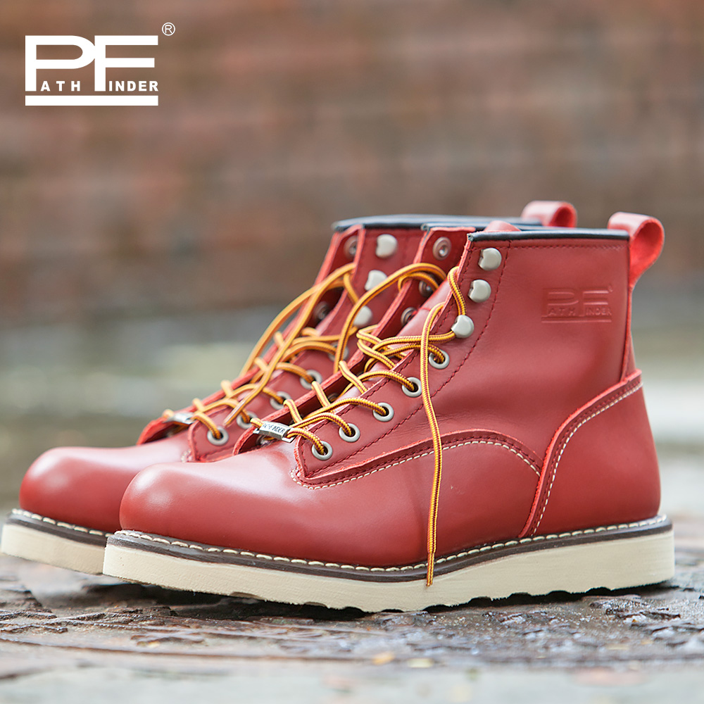 รองเท้าบูททำงานหนังแท้สำหรับผู - Work Boot Steel Toe บทวิจารณ์และราคา