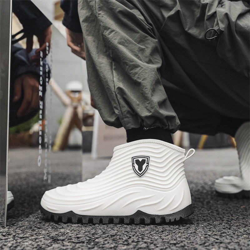 รองเท้ากันฝนผู้ชาย แฟชั่น กันน - Men'S Shoes Water Resistant บทวิจารณ์และราคา