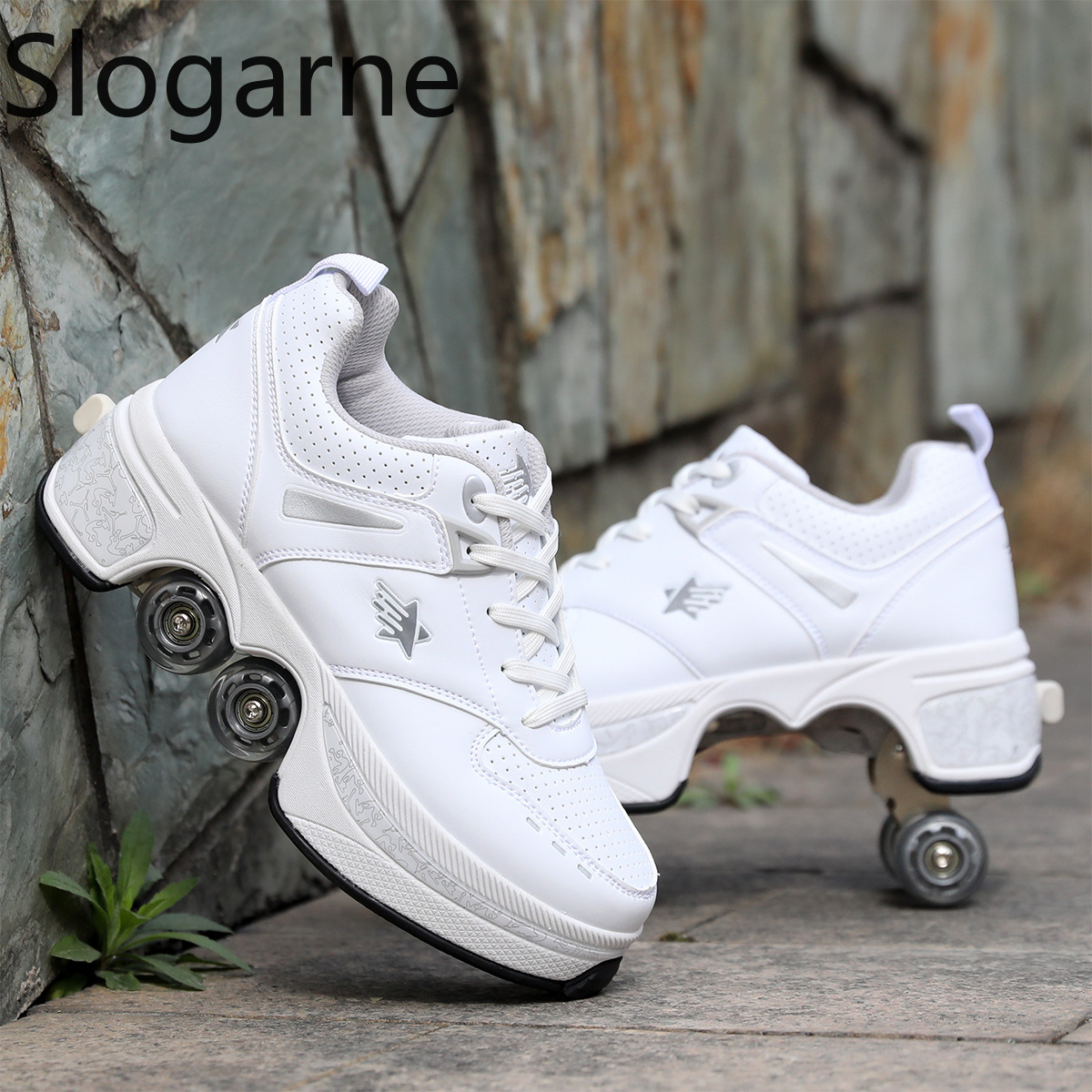 รองเท้าสเก็ตแบบมีล้อ 4 ล้อ สำห - Men Shoes Men บทวิจารณ์และราคา