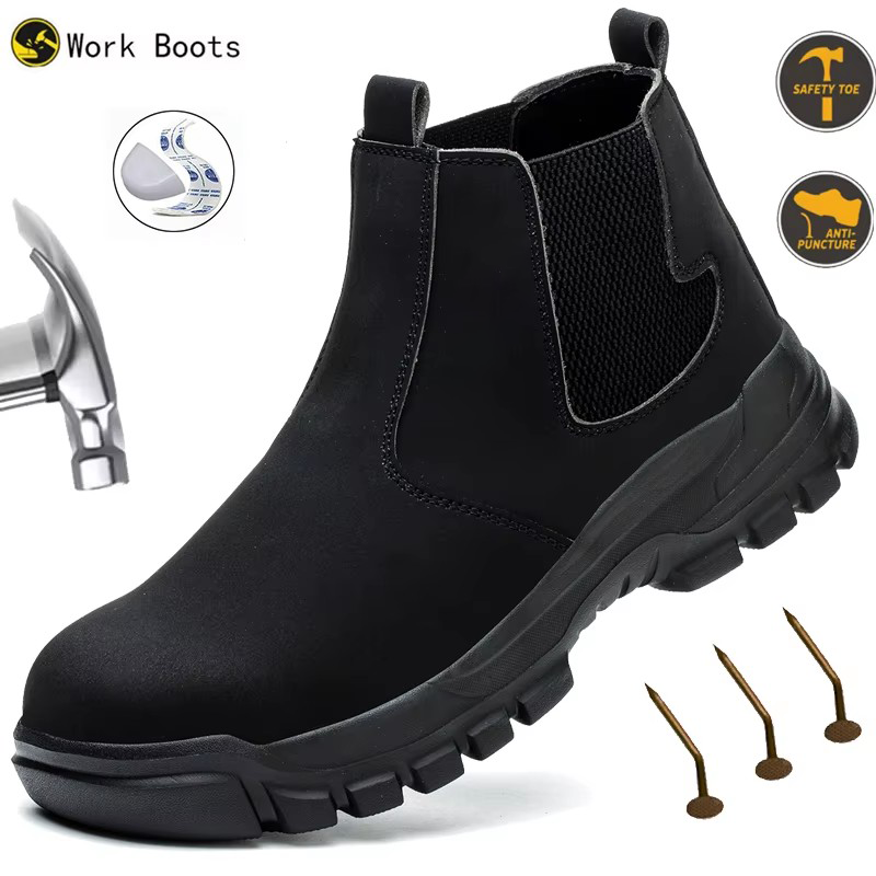 กันน้ําผู้ชายความปลอดภัยรองเท้ - Work Boot Steel Toe บทวิจารณ์และราคา
