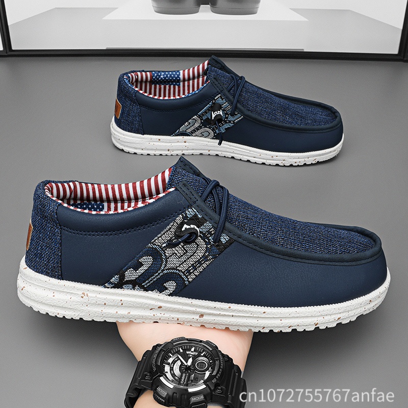ขายร้อนสีฟ้า/สีดำรองเท้าโลฟเฟอ - Men'S Shoes For Sale บทวิจารณ์และราคา