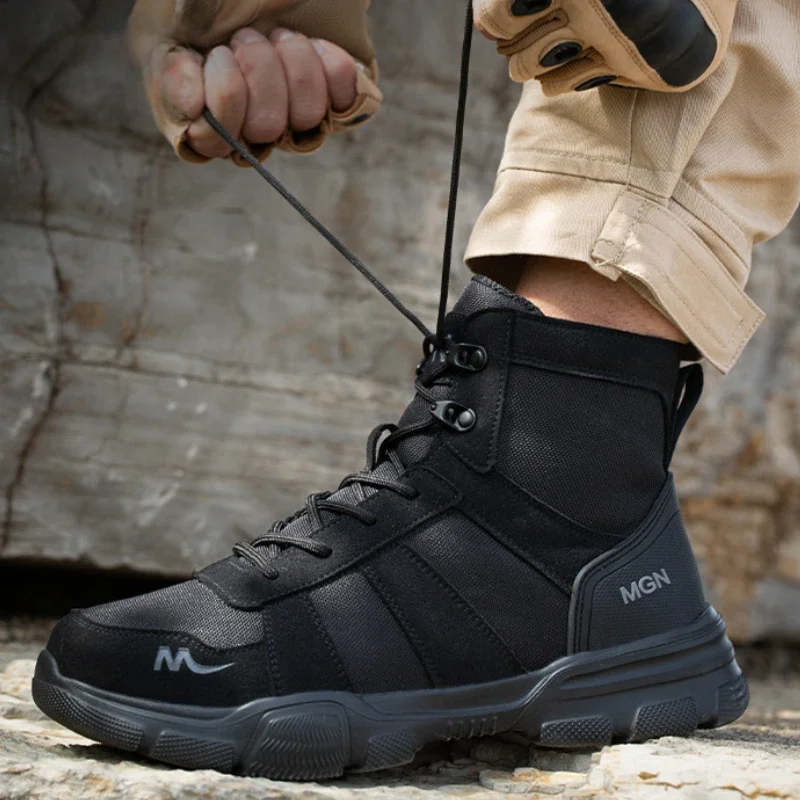 รองเท้าทํางานทําลายผู้ชายความป - Work Boot Steel Toe บทวิจารณ์และราคา
