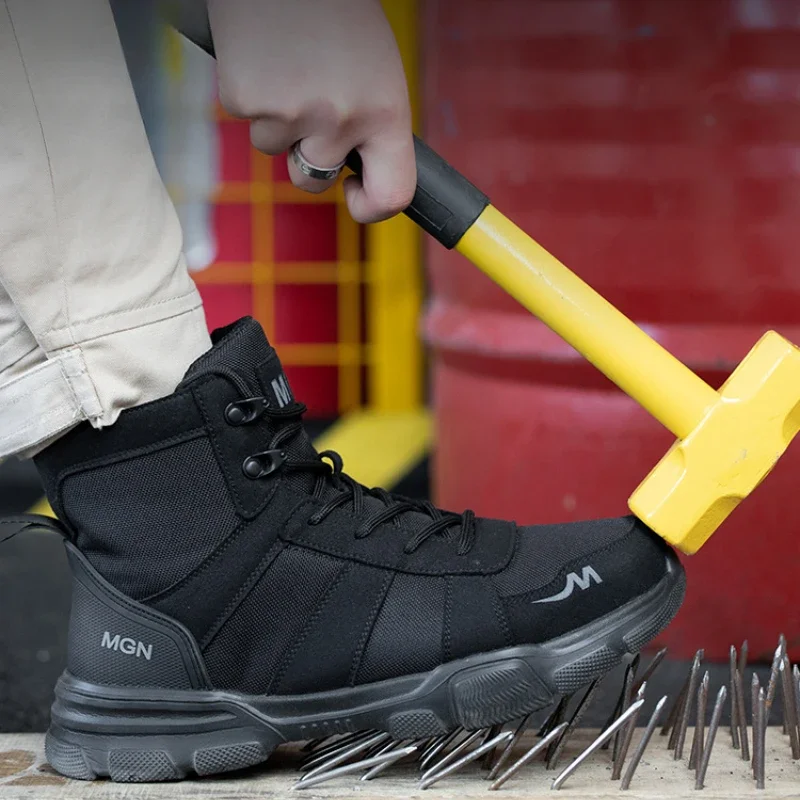 รองเท้าทํางานทําลายผู้ชายความป - Work Boot Steel Toe บทวิจารณ์และราคา