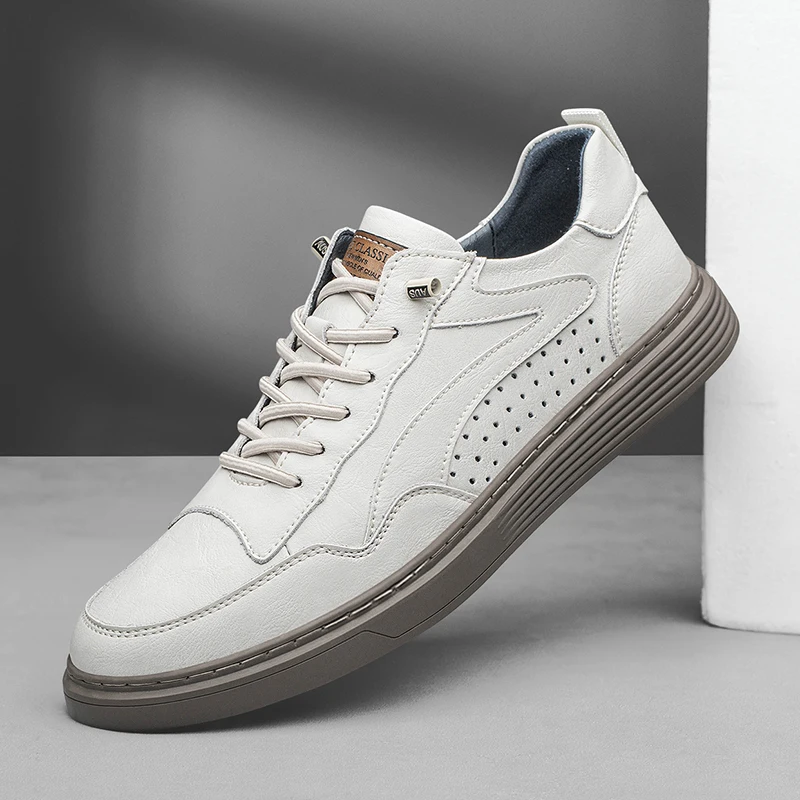 รองเท้าหนังแท้สีดำสำหรับผู้ชาย - Men Shoes Branded บทวิจารณ์และราคา