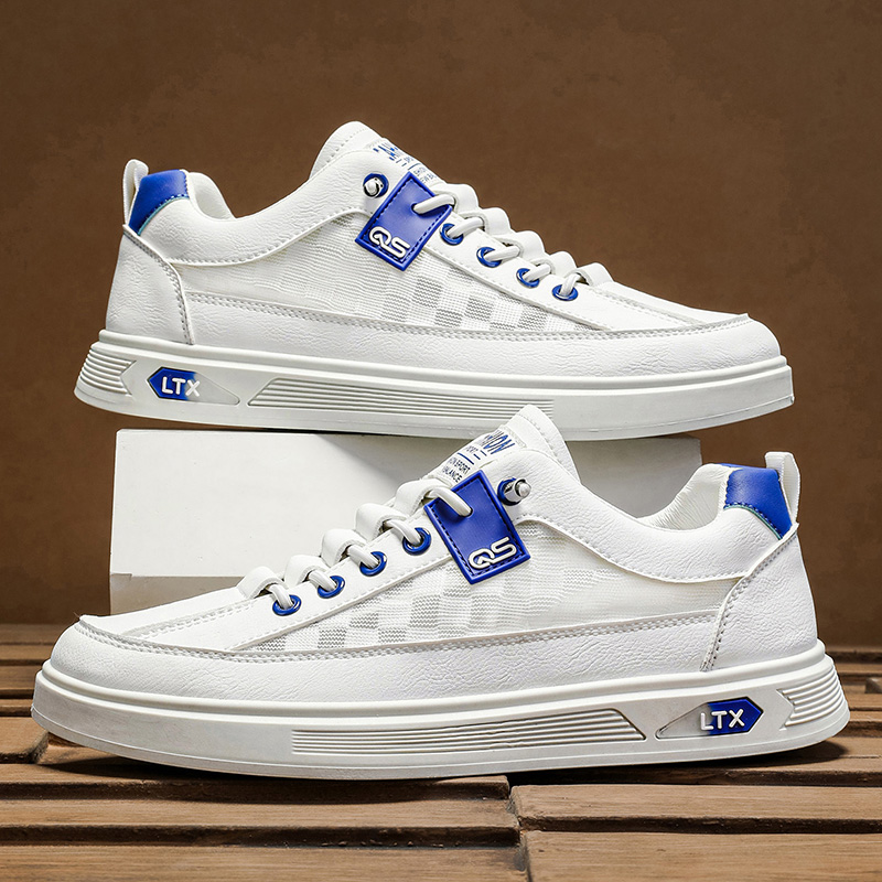 รองเท้าผ้าใบผู้ชายสีขาว สไตล์ล - Men Shoes White Colour บทวิจารณ์และราคา