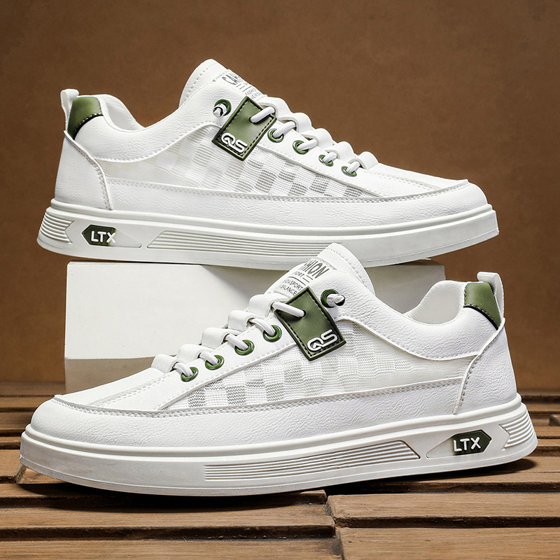 รองเท้าผ้าใบผู้ชายสีขาว สไตล์ล - Men Shoes White Colour บทวิจารณ์และราคา