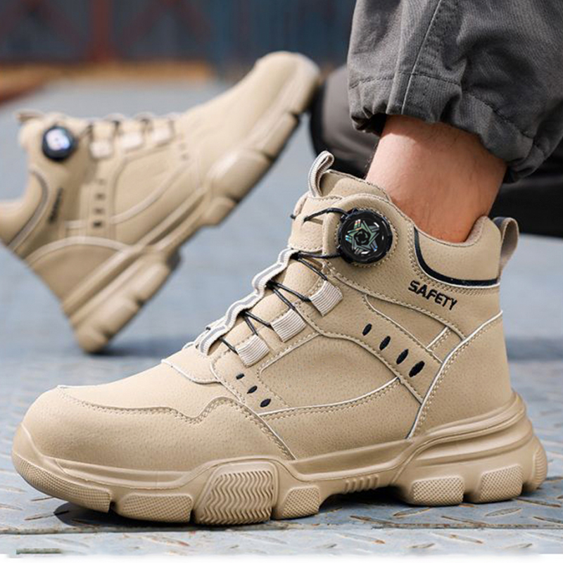 รองเท้าบูทนิรภัยหนังกันน้ำสำหร - Work Boot Steel Toe บทวิจารณ์และราคา