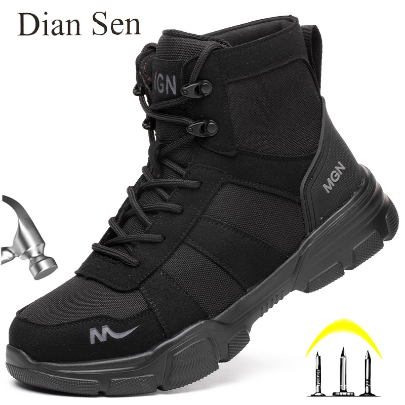 รองเท้าทํางานทําลายความปลอดภัย - Work Boot Steel Toe บทวิจารณ์และราคา