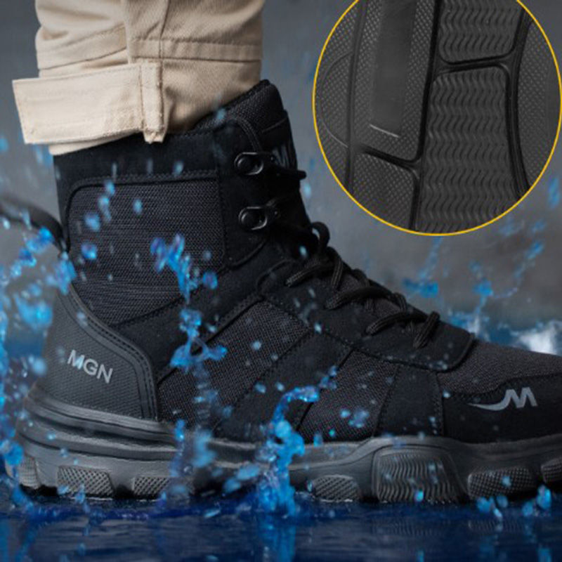 รองเท้าทํางานทําลายความปลอดภัย - Work Boot Steel Toe บทวิจารณ์และราคา